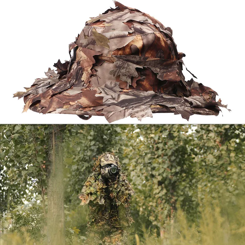 Anti-scrape Camouflage Tactical Hunting Hat Military Cap with Bionic Leaf Army Camo Hunting Hat Sniper Hidden Jungle
Anti-scrape Camouflage Tactical Hunting Hat Military Cap with Bionic Leaf Army Camo Hunting Hat Sniper Hidden Jungle