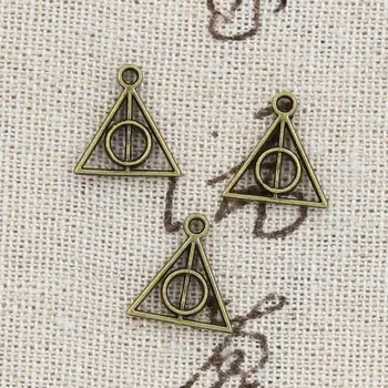 100pcs Charms Deathly Hallows 13x12mm Handmade Pendant Making fit,Vintage Tibetan Bronze Silver color,DIY For Bracelet Necklace
100pcs Charms Deathly Hallows 13x12mm Handmade Pendant Making fit,Vintage Tibetan Bronze Silver color,DIY For Bracelet Necklace