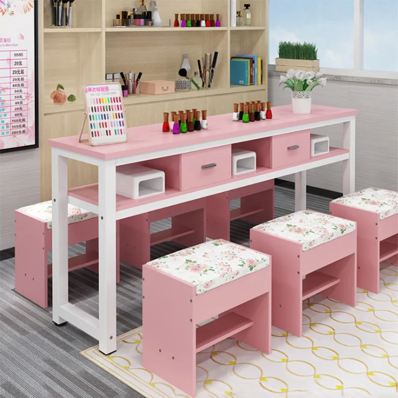 Modern Double or Three Person Nail Table Customizable Nail Table without Drawer
Modern Double or Three Person Nail Table Customizable Nail Table without Drawer
