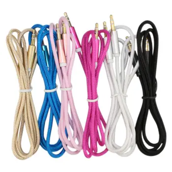 CAMDEMS Aux Cable For Car Audio cable Adapter 3.5mm Mini Jack 1m Nylon Extension Accessory Bundles For Iphone 6 5 6S 500pcs/lot
CAMDEMS Aux Cable For Car Audio cable Adapter 3.5mm Mini Jack 1m Nylon Extension Accessory Bundles For Iphone 6 5 6S 500pcs/lot