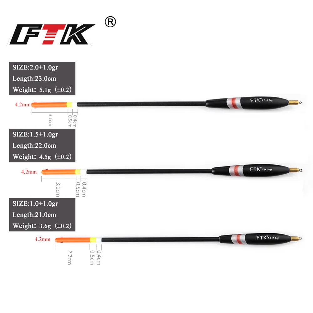 FTK Bottom fishing float 3pcs/lot Length 21cm-23cm weight 3.6g-5.1g Lake hard tail plastic float vertical buoy
FTK Bottom fishing float 3pcs/lot Length 21cm-23cm weight 3.6g-5.1g Lake hard tail plastic float vertical buoy