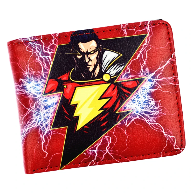 Фото Новое поступление Аниме DC Super Hero SHAZAM! Крутой кошелек Shazam с карманом для монет |