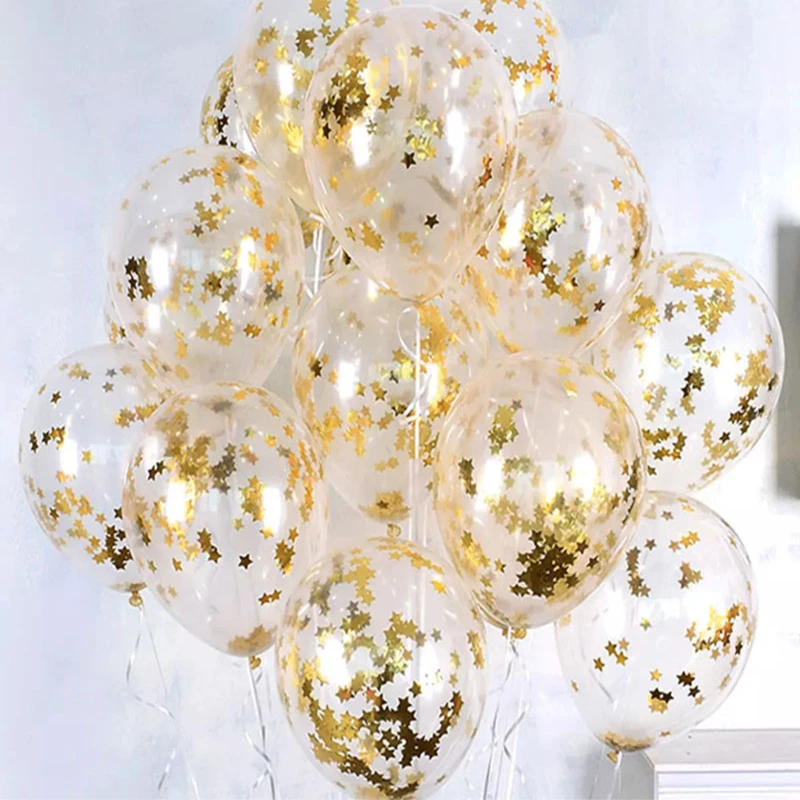 10pcs/lot Clear Balloons Gold Star Foil Confetti Transparent Balloons Happy Birthday Baby Shower Wedding Party Decorations
10pcs/lot Clear Balloons Gold Star Foil Confetti Transparent Balloons Happy Birthday Baby Shower Wedding Party Decorations
