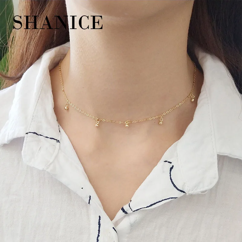 MLKENLY INS Cool 925 Sterling Silver Simple Gold Beads Choker Necklace Love Necklaces & Pendants Woman Extendy Bohemian Bijoux
MLKENLY INS Cool 925 Sterling Silver Simple Gold Beads Choker Necklace Love Necklaces & Pendants Woman Extendy Bohemian Bijoux