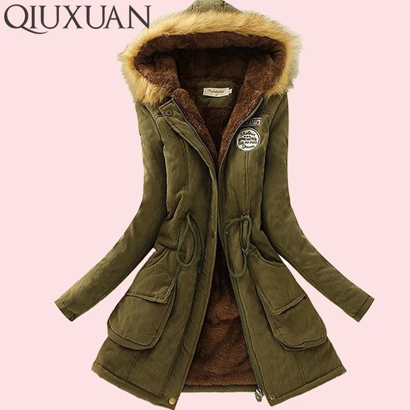 QIUXUAN Women Parka Fashion Autumn Winter Warm Jackets Women Fur Collar Coats Long Parkas Hoodies Office Lady Cotton Plus Size
QIUXUAN Women Parka Fashion Autumn Winter Warm Jackets Women Fur Collar Coats Long Parkas Hoodies Office Lady Cotton Plus Size