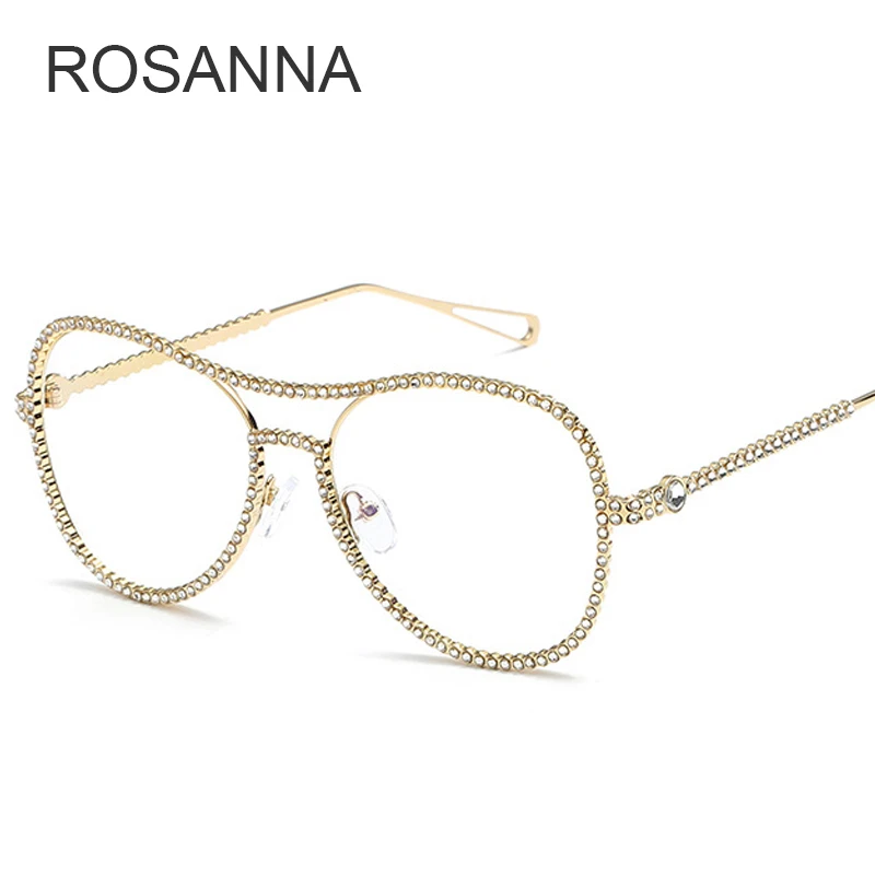 ROSANNA Brand Designer Sunglasses Women Decorative Brand Designer Premium Gold Frame Clear lens Double Bridge Eyeglasses UV400
ROSANNA Brand Designer Sunglasses Women Decorative Brand Designer Premium Gold Frame Clear lens Double Bridge Eyeglasses UV400