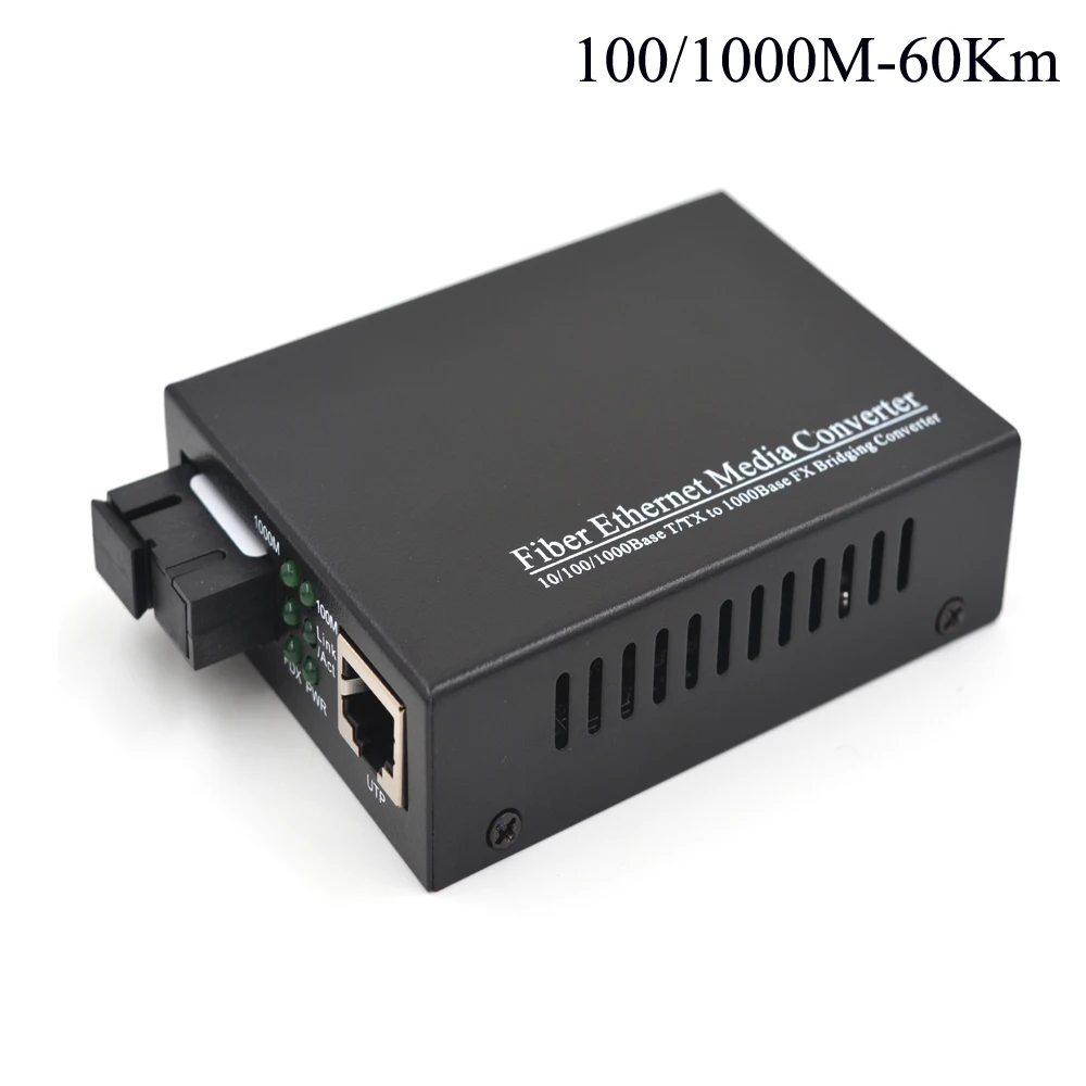 60Km Gigabit Optical Media Convertes 10/100/1000Mbps Ethernet to Fiber optic transceivers For CCTV Security System - Singlemode
60Km Gigabit Optical Media Convertes 10/100/1000Mbps Ethernet to Fiber optic transceivers For CCTV Security System - Singlemode