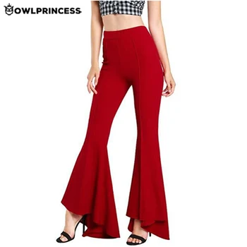 OWLPRINCESS New Fashion Plus Size Flare Pants Women Streetwear Eleastic High Waist Workout Pants Pantalon Vintage Trousers Femme
OWLPRINCESS New Fashion Plus Size Flare Pants Women Streetwear Eleastic High Waist Workout Pants Pantalon Vintage Trousers Femme
