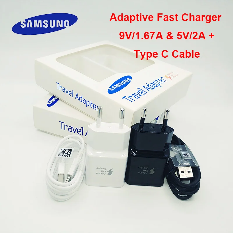 Original Samsung Fast Charger AFC Quick Wall Adapter 9V/1.67A Type C Cable For Galaxy S10 S8 S9 Plus A3 A5 A7 2017 Note 8 9
Original Samsung Fast Charger AFC Quick Wall Adapter 9V/1.67A Type C Cable For Galaxy S10 S8 S9 Plus A3 A5 A7 2017 Note 8 9