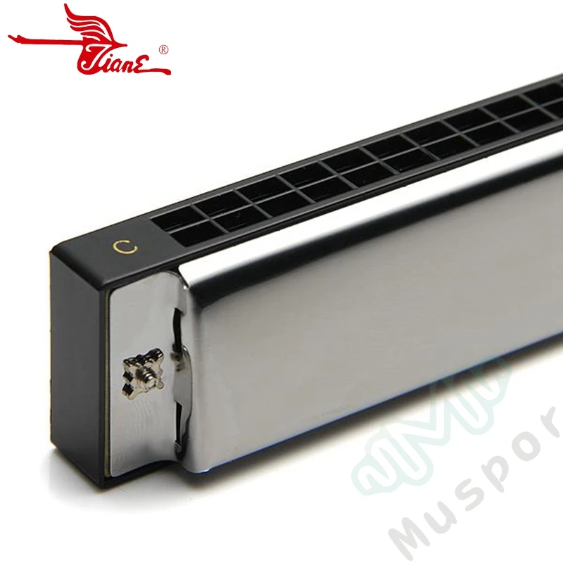 Губная гармошка SWAN Tremolo C/A/B/D/E/F/G/A #/C #/D #/F #/G # Key серебряная с 24 отверстиями