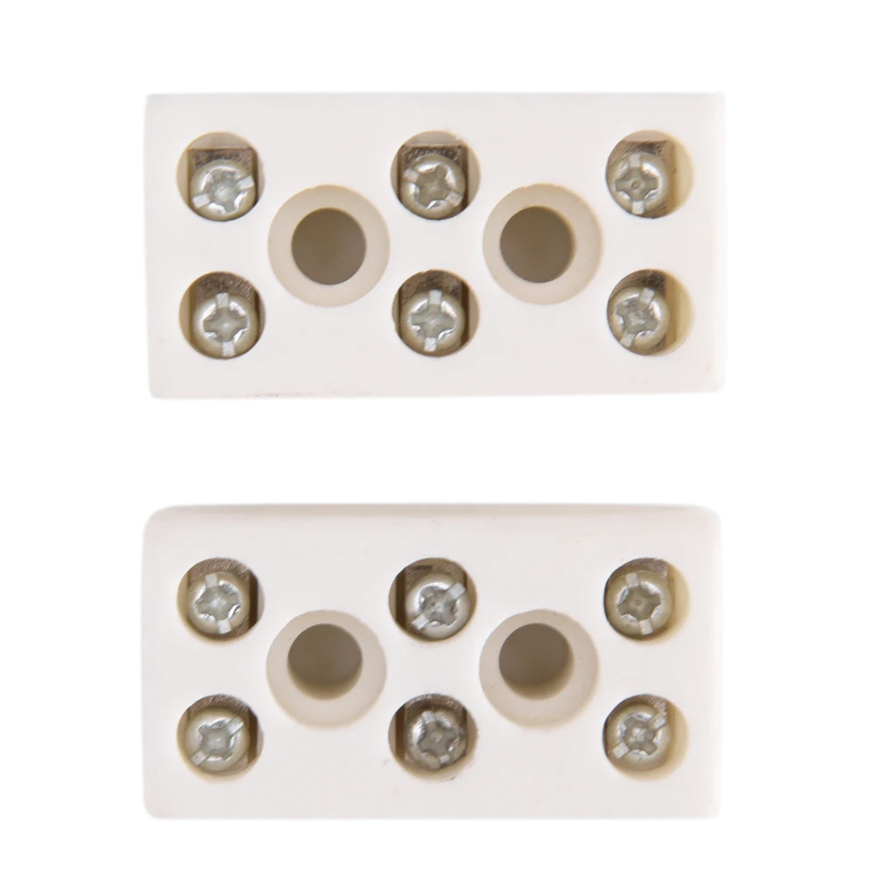 2 Pcs 425 Degrees 10A-3P Bit Ceramic Post Terminal Blocks Celsius10A 250V Electrical Equipment Connectors Terminals
2 Pcs 425 Degrees 10A-3P Bit Ceramic Post Terminal Blocks Celsius10A 250V Electrical Equipment Connectors Terminals