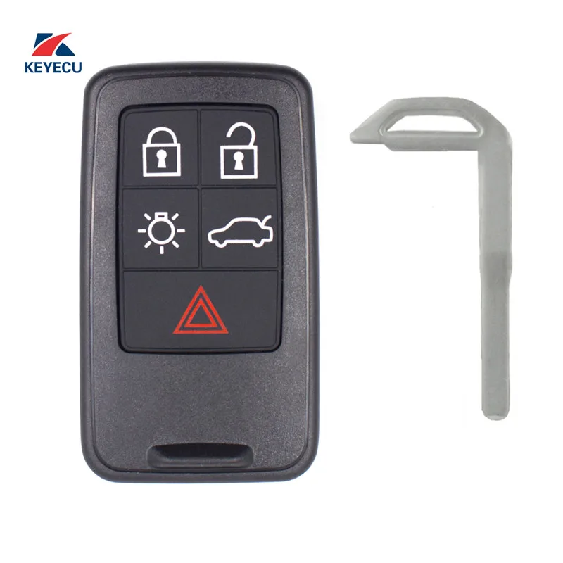 KEYECU Replacement Remote Car Key Fob 5 Button 433MHz for Volvo S60 V60 V70 XC60 XC70 2007-2017 FCC ID:KR55WK49264
KEYECU Replacement Remote Car Key Fob 5 Button 433MHz for Volvo S60 V60 V70 XC60 XC70 2007-2017 FCC ID:KR55WK49264