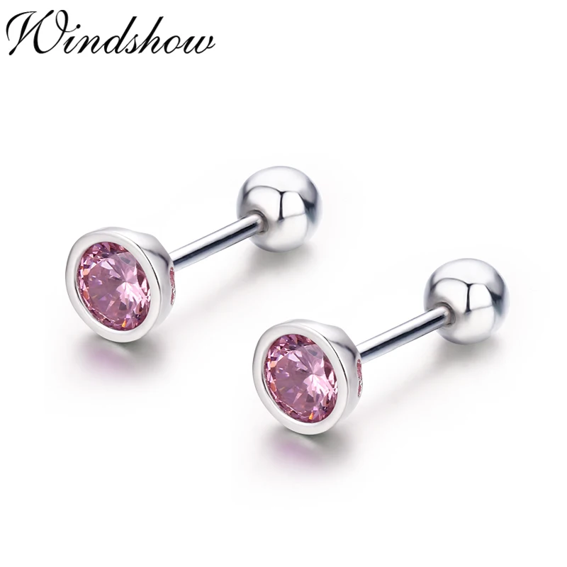 Cute Small Round CZ 925 Sterling Silver Half Ball Screw Stud Earrings For Women Girls Kid Piercing Jewelry Orecchini Aros Aretes
Cute Small Round CZ 925 Sterling Silver Half Ball Screw Stud Earrings For Women Girls Kid Piercing Jewelry Orecchini Aros Aretes