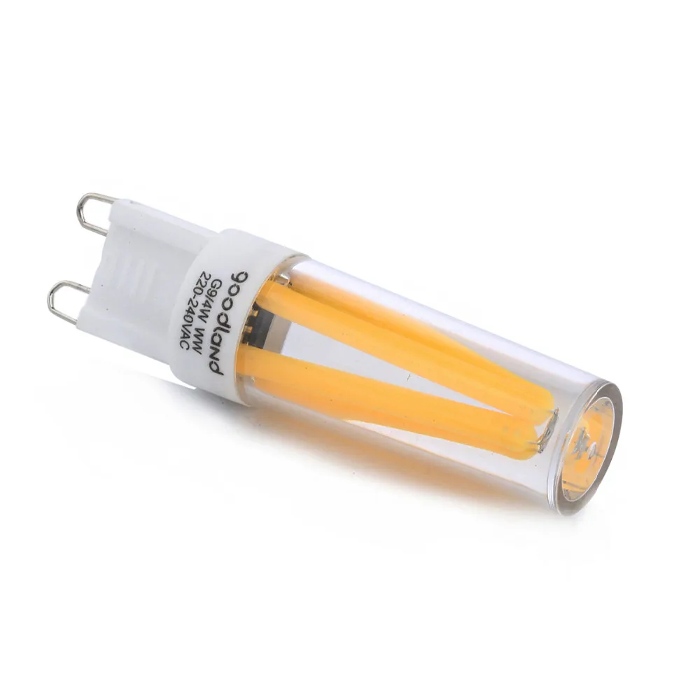 G9 Filament 4W 4LED COB AC220V/AC110V 280-400LM Warm White / Cool White/Natural White LED Dimmable Bulbs 5PCS JTFL006-1
G9 Filament 4W 4LED COB AC220V/AC110V 280-400LM Warm White / Cool White/Natural White LED Dimmable Bulbs 5PCS JTFL006-1