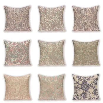 Vintage Decorative Cushion Covers Flower Plant Linen Throw Pillow Case Luxury Cushions Cover Custom 45 x 45 High Quality Pillows
Vintage Decorative Cushion Covers Flower Plant Linen Throw Pillow Case Luxury Cushions Cover Custom 45 x 45 High Quality Pillows