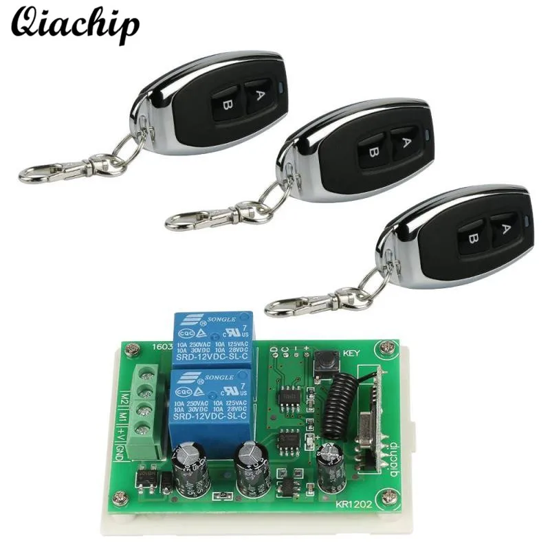 QIACHIP 433 Mhz 2 CH Electric Lock Remote Controls and 433Mhz DC 12V Wireless Remote Control Switch 2CH Relay Receivers Module
QIACHIP 433 Mhz 2 CH Electric Lock Remote Controls and 433Mhz DC 12V Wireless Remote Control Switch 2CH Relay Receivers Module