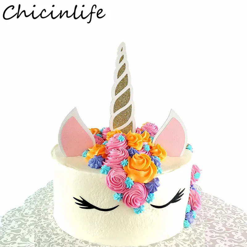 Chicinlife 5Pcs Handmade Unicorn Horn Ears Eyelash Cake Toppers Birthday Party Baby Shower Wedding Unicorn Party Supplies
Chicinlife 5Pcs Handmade Unicorn Horn Ears Eyelash Cake Toppers Birthday Party Baby Shower Wedding Unicorn Party Supplies