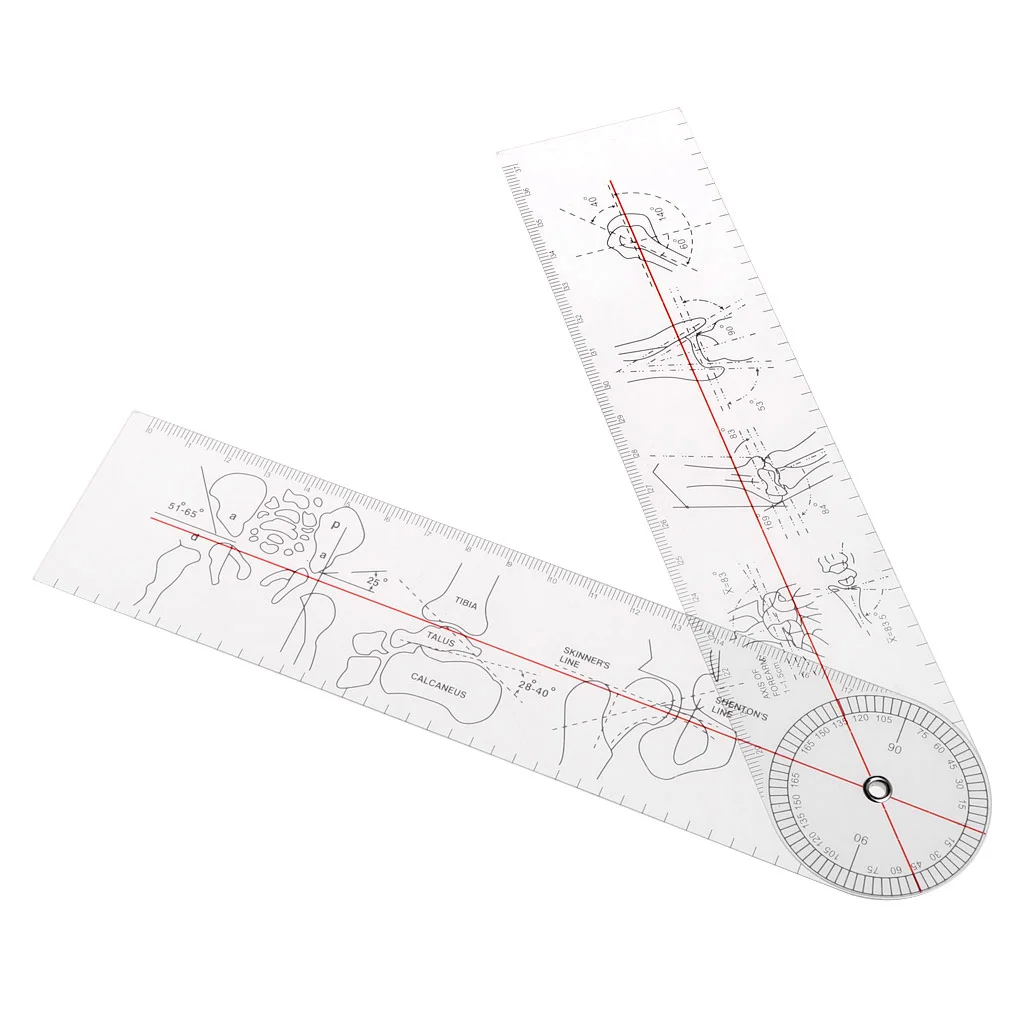 Goniometer Angle Medical Ruler Rule Joint Orthopedics Tool Instruments Plastic Angle Medical Ruler
Goniometer Angle Medical Ruler Rule Joint Orthopedics Tool Instruments Plastic Angle Medical Ruler