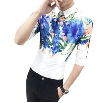 Loldeal Men Floral Blouse Shirt Summer Mens Flower Shirt Casual Camicia Uomo Camisa Floral Masculina Slim Fit Shirt
Loldeal Men Floral Blouse Shirt Summer Mens Flower Shirt Casual Camicia Uomo Camisa Floral Masculina Slim Fit Shirt