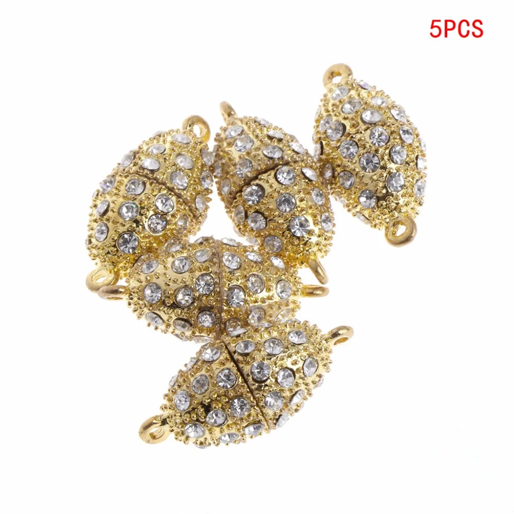 JAVRICK 5Pcs/Set 29x14mm Magnetic Clasps With Rhinestone Rugby Gold Plated Jewelry For Necklace Pendant
JAVRICK 5Pcs/Set 29x14mm Magnetic Clasps With Rhinestone Rugby Gold Plated Jewelry For Necklace Pendant