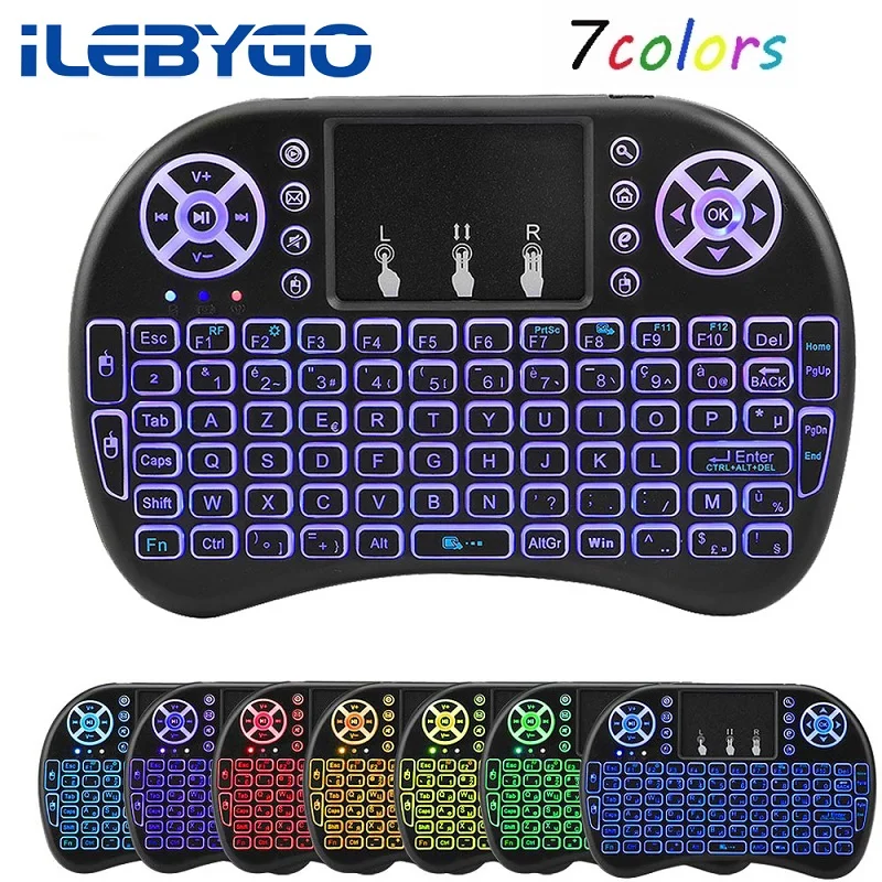 Original Backlight i8 English 2.4GHz Wireless Keyboard Air Mouse Touchpad Handheld Backlit for Android TV BOX Mini PC
Original Backlight i8 English 2.4GHz Wireless Keyboard Air Mouse Touchpad Handheld Backlit for Android TV BOX Mini PC