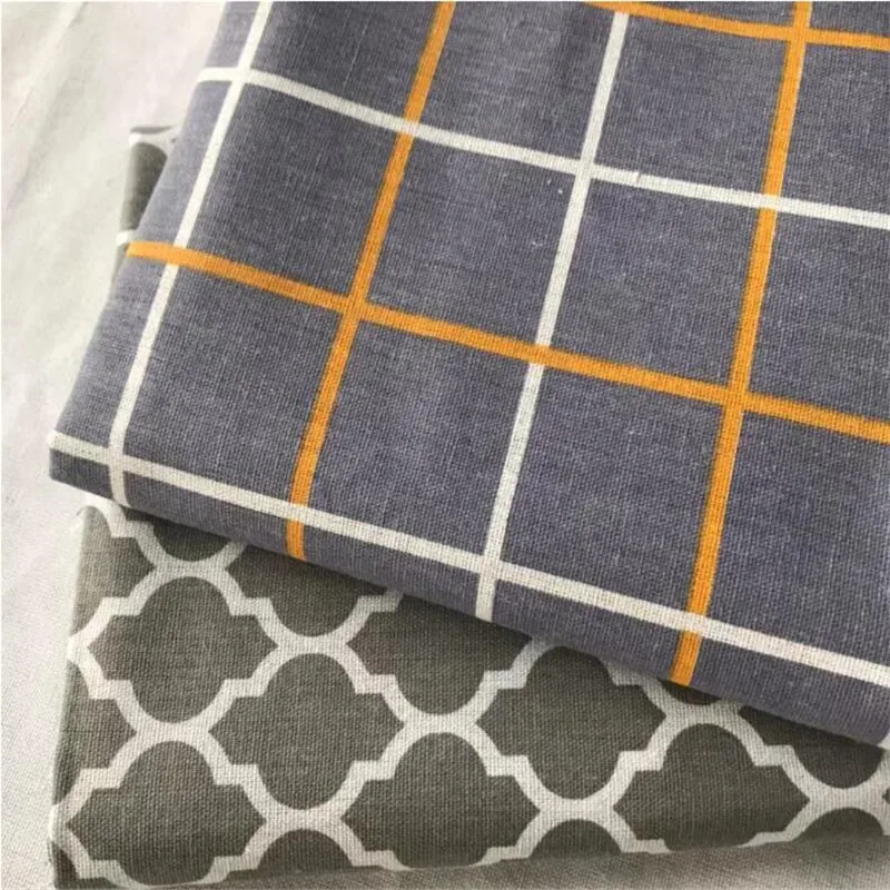 Plaid Printed Canvas Fabric Sewing Linen Cotton Fabric Handmade Patchwork Telas Sewing Quilting Material Cloth For Home Textile
Plaid Printed Canvas Fabric Sewing Linen Cotton Fabric Handmade Patchwork Telas Sewing Quilting Material Cloth For Home Textile