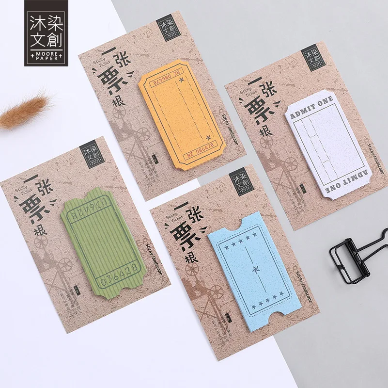 1pc Vintage stub Old ticket momo pad Planner Book Diary Agenda Filofax Dokibook Can Tear Message Sticky Notes School Supplies
1pc Vintage stub Old ticket momo pad Planner Book Diary Agenda Filofax Dokibook Can Tear Message Sticky Notes School Supplies