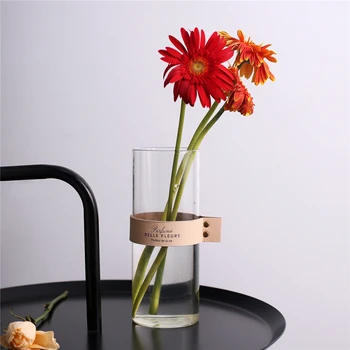 Minimalist Chic Glass Storage Jar Bottle with Leather Decor Scandinavian Nordic Desk Storage Bottle Organizer Flower Container L
Minimalist Chic Glass Storage Jar Bottle with Leather Decor Scandinavian Nordic Desk Storage Bottle Organizer Flower Container L