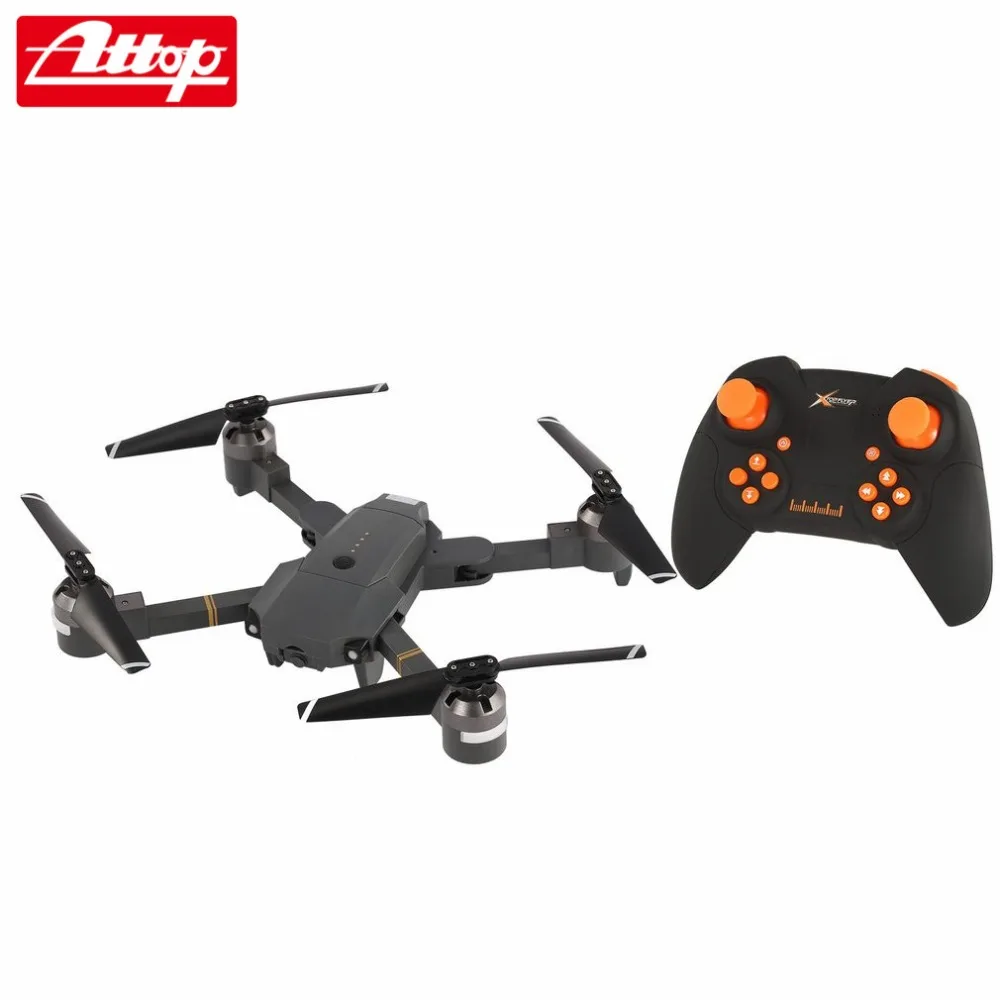 Attop XT-1 2.4G Altitude Hold Mode Foldable Headless 3D Flip Roll One Key Takeoff/Landing Speed Switch RC Quadcopter Drone Model
Attop XT-1 2.4G Altitude Hold Mode Foldable Headless 3D Flip Roll One Key Takeoff/Landing Speed Switch RC Quadcopter Drone Model