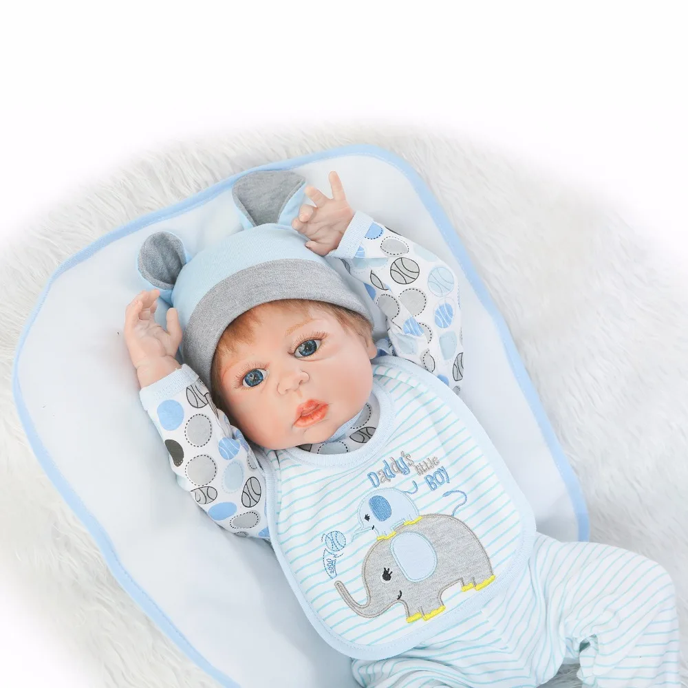 Boy body bebe-reborn 23" full silicone reborn baby dolls NPK fashion brand doll gift for kids gift can bathe rooted hair bonecas
Boy body bebe-reborn 23" full silicone reborn baby dolls NPK fashion brand doll gift for kids gift can bathe rooted hair bonecas