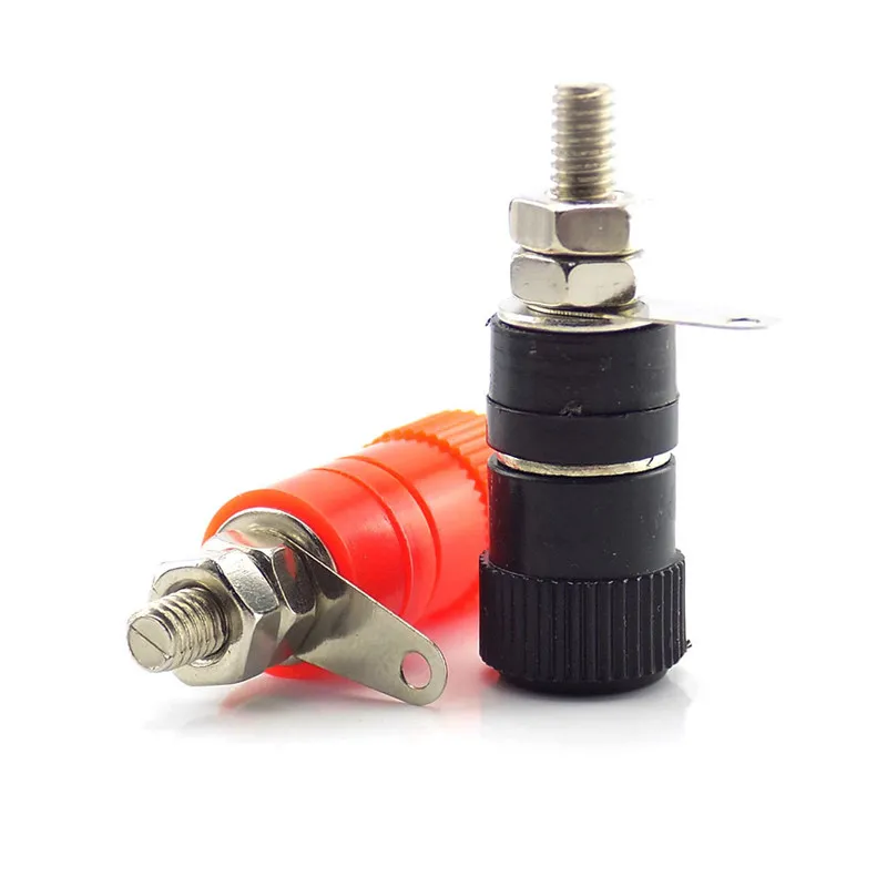 4mm Banana Plugs Posting Connector Splice Terminals For Amplifier Speaker Terminal Audio Jack Red and Black DIY Connectors
4mm Banana Plugs Posting Connector Splice Terminals For Amplifier Speaker Terminal Audio Jack Red and Black DIY Connectors