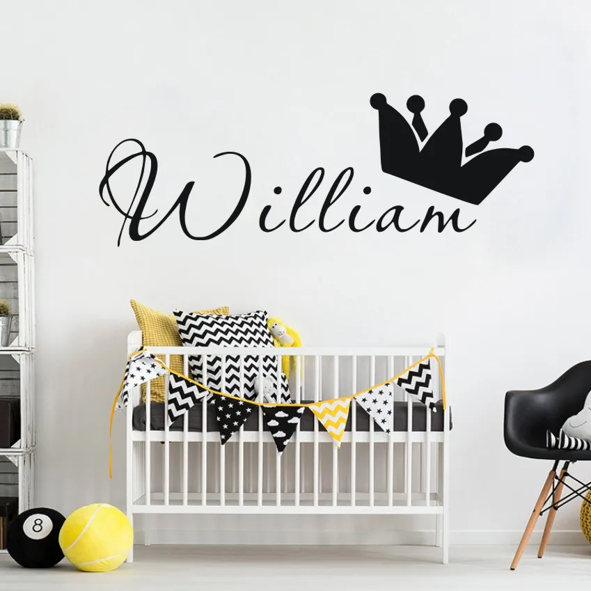 Personalized Name Prince Kids Wall Stickers Mural Kids Room Decor Art Decal Removable Vinyl Nursery Room Decoration Mural YL014
Personalized Name Prince Kids Wall Stickers Mural Kids Room Decor Art Decal Removable Vinyl Nursery Room Decoration Mural YL014