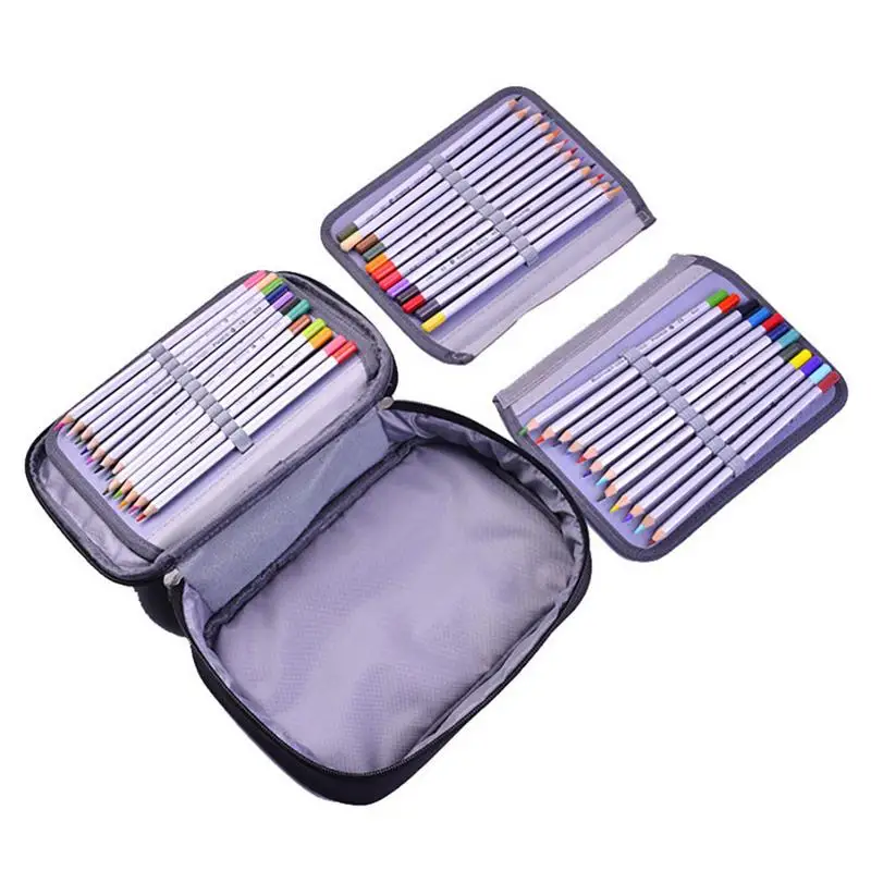 High Quality Matte Cloth 72 Slots Pen Storage Case Handbag Multi-Layer Simple Large Capacity Stationery Case Storage Supplies
High Quality Matte Cloth 72 Slots Pen Storage Case Handbag Multi-Layer Simple Large Capacity Stationery Case Storage Supplies