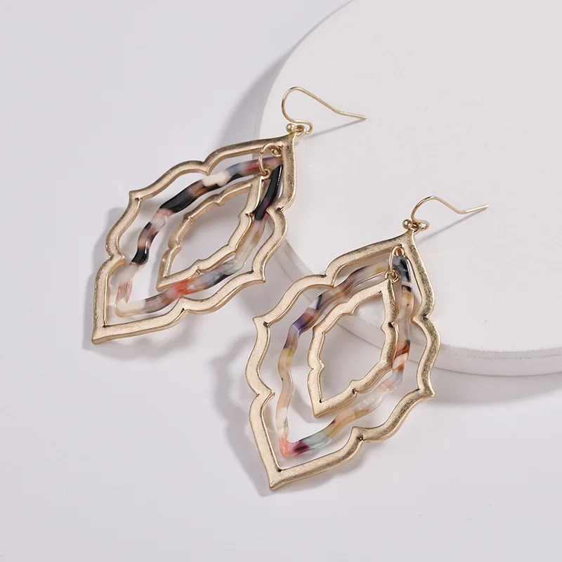 Bohemian Triple Layer Geometric Frame Resin Acrylic Earrings 2018 Famous Brand Jewelry For Women Morocco Drop Statement Earrings
Bohemian Triple Layer Geometric Frame Resin Acrylic Earrings 2018 Famous Brand Jewelry For Women Morocco Drop Statement Earrings