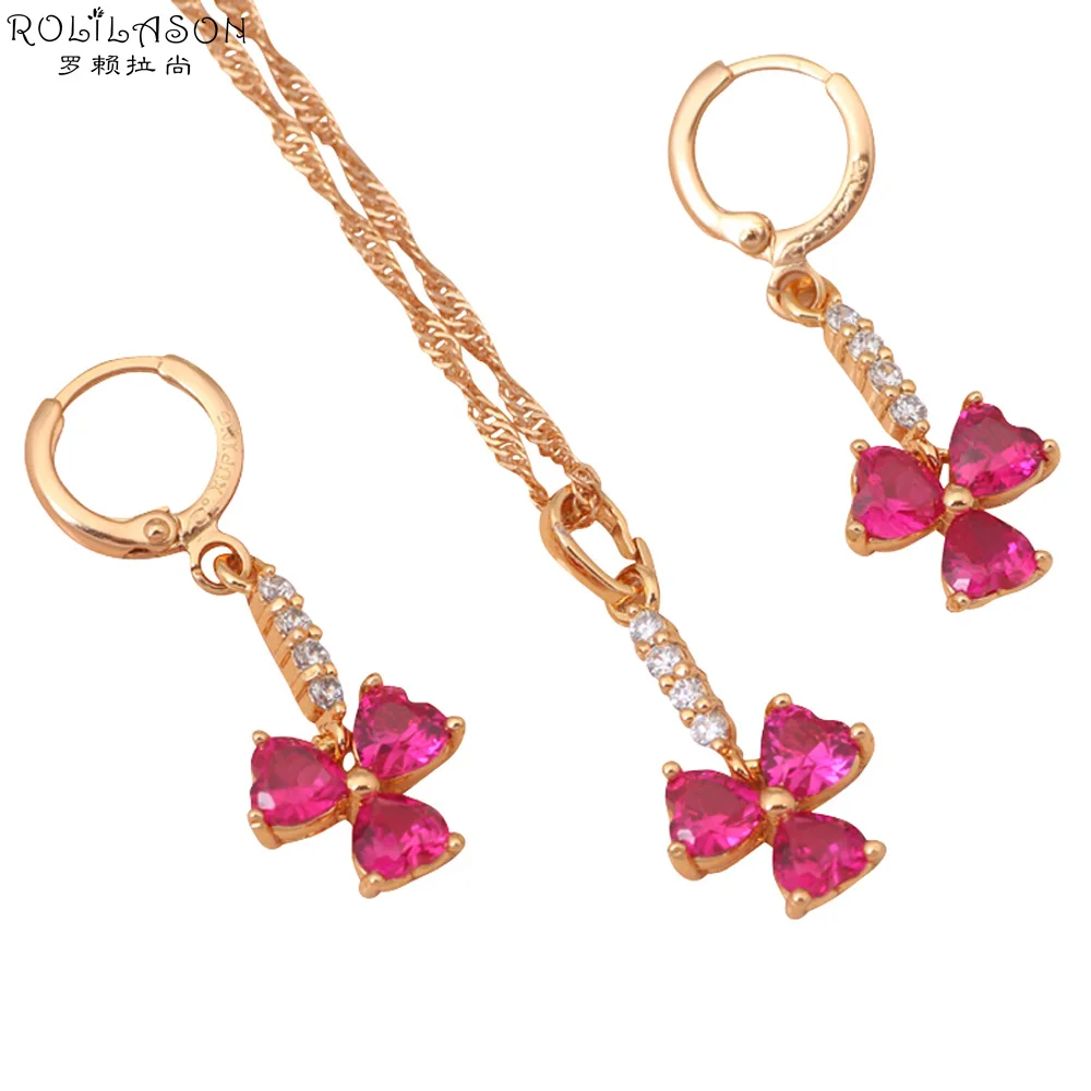 Fascinating Gift for Ladies gold Tone Rose Zircon Crystal Jewelry Sets Earrings Necklace Fashion Jewelry JS372
Fascinating Gift for Ladies gold Tone Rose Zircon Crystal Jewelry Sets Earrings Necklace Fashion Jewelry JS372