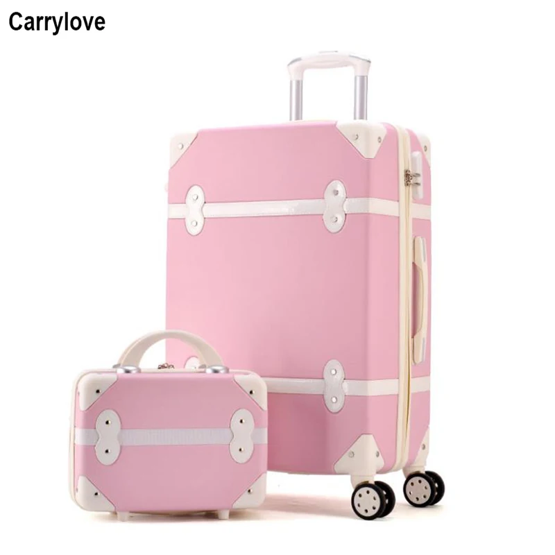 CARRYLOVE 20"22"24"26" inch women retro luggage set cute spinner abs trolley suitcase with cosmetic bag
CARRYLOVE 20"22"24"26" inch women retro luggage set cute spinner abs trolley suitcase with cosmetic bag