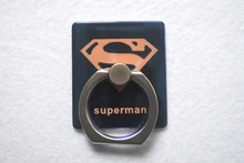 NEW Universal Ring Stands With Hook Orange Superman Pattern Magic Blu-ray Mobile Phone Ring Holder With Retail Box Hot Sale