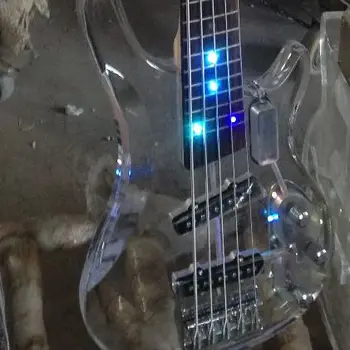High quality 4 strings led light acrylic electric bass guitar/5 strings guitar have more led light color can choose
High quality 4 strings led light acrylic electric bass guitar/5 strings guitar have more led light color can choose