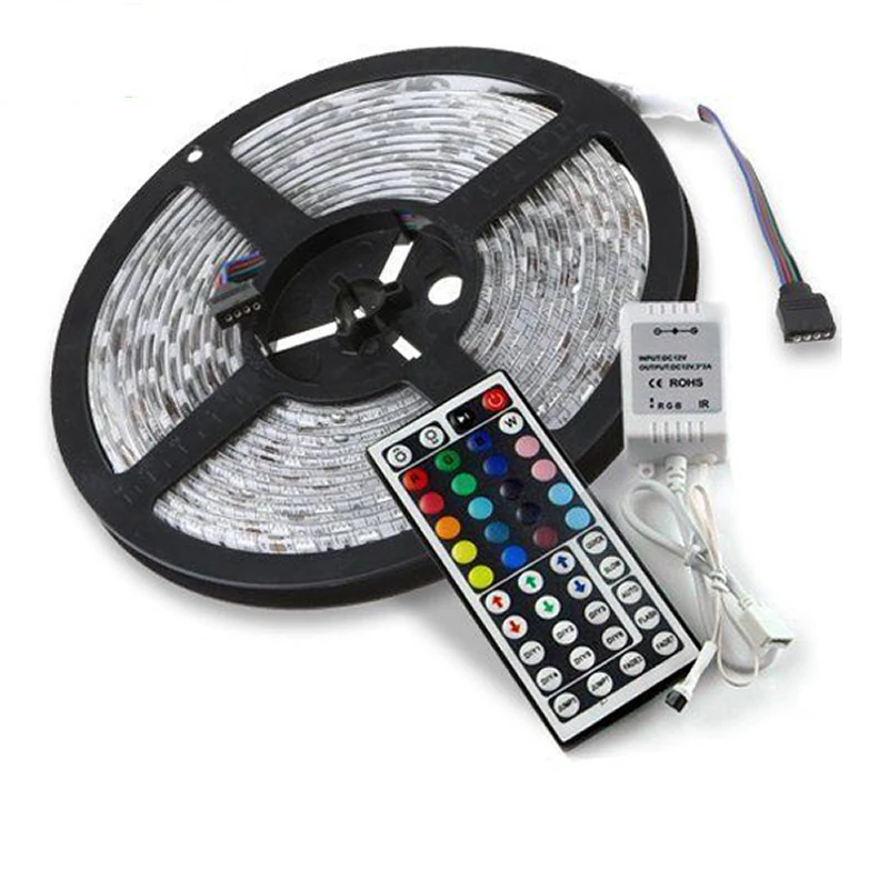 New Arrival 5M Flexible RGB LED Light Strip 16ft 5050 SMD 5M 300LEDs WATERPROOF IR REMOTE Controller
New Arrival 5M Flexible RGB LED Light Strip 16ft 5050 SMD 5M 300LEDs WATERPROOF IR REMOTE Controller