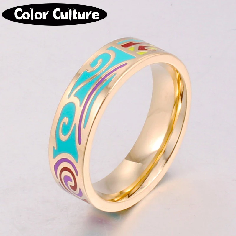 Vintage Rings for Women and Colorful Enamel Rings Style Art and Design Girlfriend Gift
Vintage Rings for Women and Colorful Enamel Rings Style Art and Design Girlfriend Gift