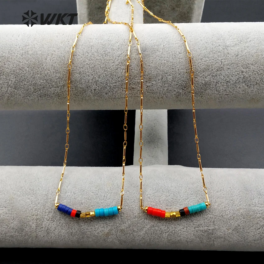 WT-N1028 Wholesale 10pieces/lot Fashion Jewelry Multicolor Beads Necklace Tiny Colorful Boho Minimalist Necklace For Women Gift
WT-N1028 Wholesale 10pieces/lot Fashion Jewelry Multicolor Beads Necklace Tiny Colorful Boho Minimalist Necklace For Women Gift
