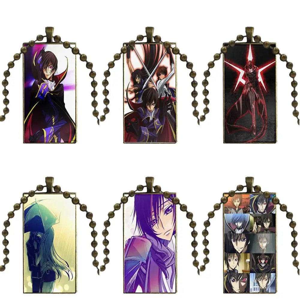 Code Geass Lelouch For Women Party Gift Glass Cabochon Choker Pendant Rectangle Necklace Bronze Color Jewelry
Code Geass Lelouch For Women Party Gift Glass Cabochon Choker Pendant Rectangle Necklace Bronze Color Jewelry