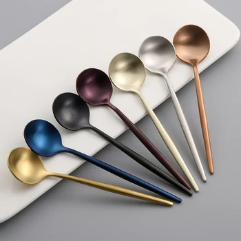 7 Colors Tea Spoons Stainless Steel Small Coffee Spoons Gold Tableware Cutlery Unique Gold Small Dessert Spoon Kitchen Flatware
7 Colors Tea Spoons Stainless Steel Small Coffee Spoons Gold Tableware Cutlery Unique Gold Small Dessert Spoon Kitchen Flatware