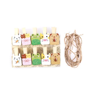 10pcs Mini Colorful and Interesting of Cartoon Wooden Clip for DIY Cartoon Photo Paper Bookmarks Office Binding Supplies3.5*2cm
10pcs Mini Colorful and Interesting of Cartoon Wooden Clip for DIY Cartoon Photo Paper Bookmarks Office Binding Supplies3.5*2cm