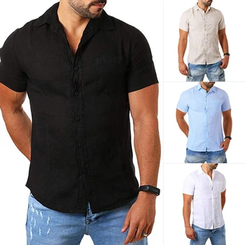 Oeak 2019 Casual Cotton Linen Shirts Summer Men Solid Simple Short Sleeve Shirts Comfortable Slim Fit Thin Tees Top For Male
Oeak 2019 Casual Cotton Linen Shirts Summer Men Solid Simple Short Sleeve Shirts Comfortable Slim Fit Thin Tees Top For Male