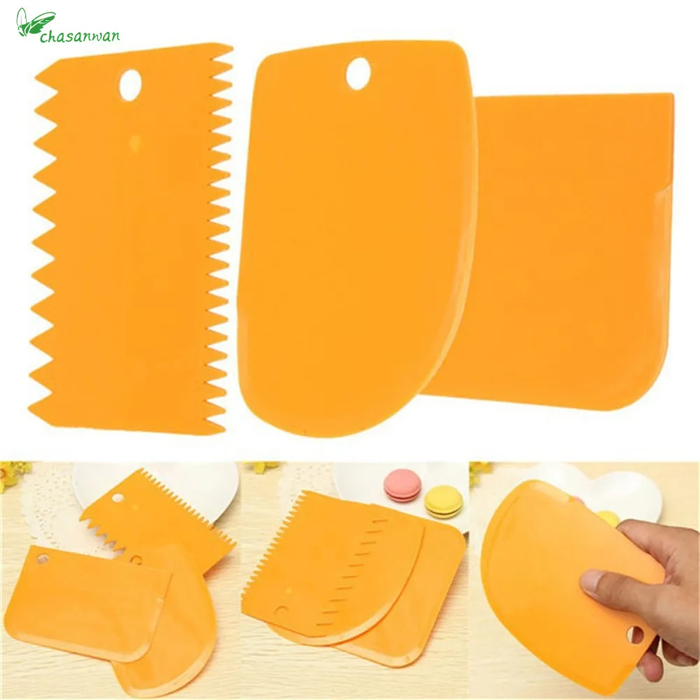 3pcs/set Plastic Fondant Scraper Cake Decorating Baking Tool Pastry Tools Smooth Jagged Edge Spatulas Cutters silicone mold,Q.
3pcs/set Plastic Fondant Scraper Cake Decorating Baking Tool Pastry Tools Smooth Jagged Edge Spatulas Cutters silicone mold,Q.