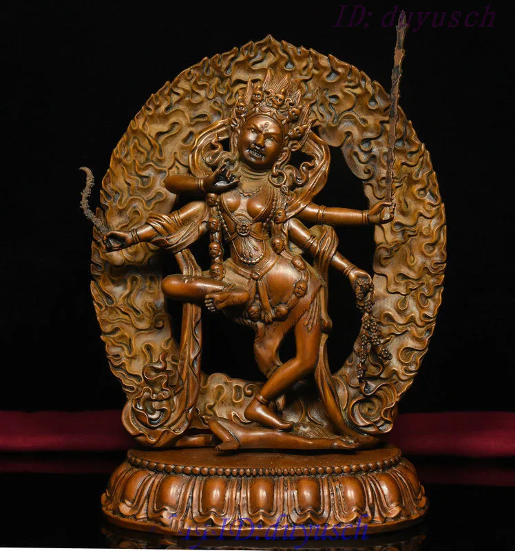 Christmas 8" Chinese Buddhism Boxwood Wood Carving Vajravarahi Dorje Phakmo Buddha Statue Halloween
Christmas 8" Chinese Buddhism Boxwood Wood Carving Vajravarahi Dorje Phakmo Buddha Statue Halloween