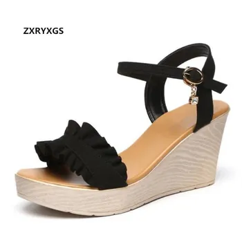 2019 New Matte Leather Summer Women Sandals Comfort Wild Big Size Platform Wedges Sandals High Heels Women Shoes Fashion Sandals
2019 New Matte Leather Summer Women Sandals Comfort Wild Big Size Platform Wedges Sandals High Heels Women Shoes Fashion Sandals