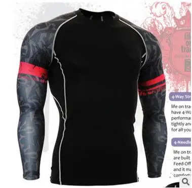 Fitness Mens 3D Prints Long Sleeves T-shirt Thermal Muscle Base Layer Rushguard Compression Shirts MMA Male Top Fix Gear
Fitness Mens 3D Prints Long Sleeves T-shirt Thermal Muscle Base Layer Rushguard Compression Shirts MMA Male Top Fix Gear