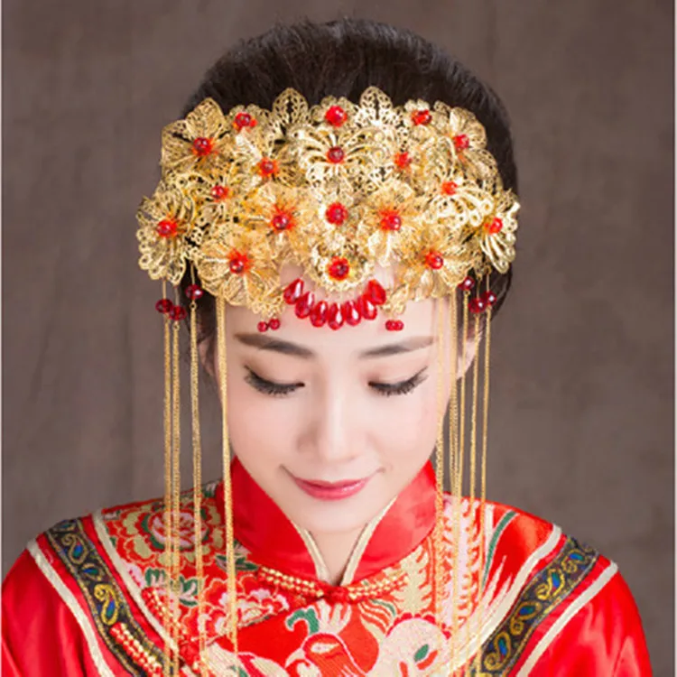 Chinese Style Red Ancient Dress Wedding Bride Ornaments Phoenix Crown Headwear Hair Combs Women Hairpin Tour Accessory Gift
Chinese Style Red Ancient Dress Wedding Bride Ornaments Phoenix Crown Headwear Hair Combs Women Hairpin Tour Accessory Gift